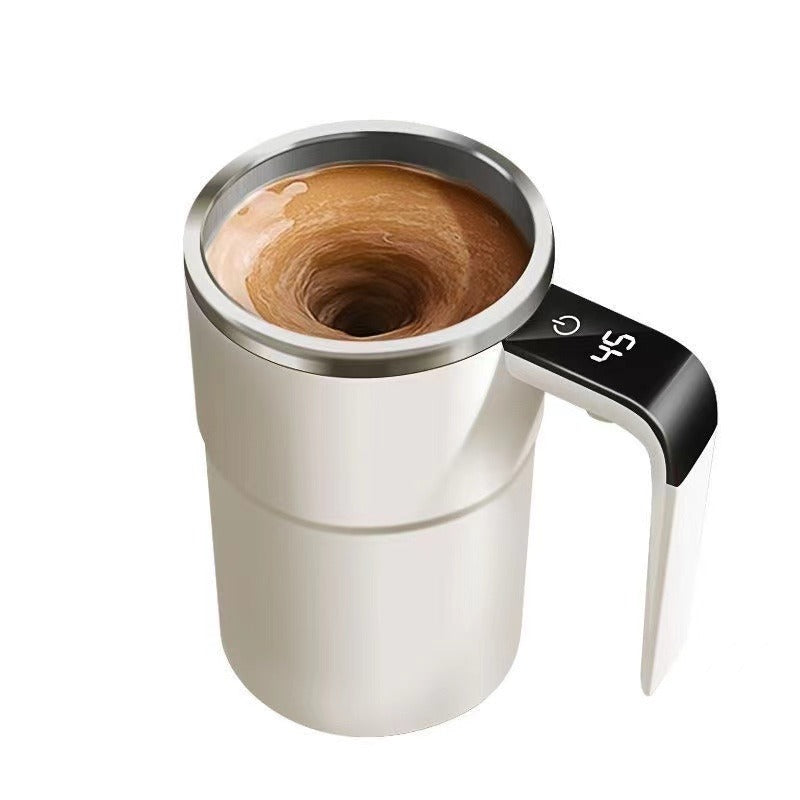 Self-Stirring Coffee Mug with LED Temperature Display