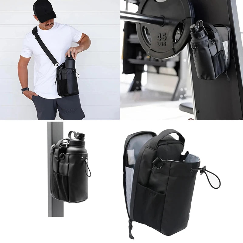 Magnetic Crossbody Water Bottle & Phone Holder Bag
