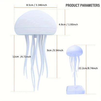 Cartoon Jellyfish Night Light RGB Gradient Cute Jellyfish Bedside Lamp Voice Control Type-C Charging LED Night Lamp Dropshipping