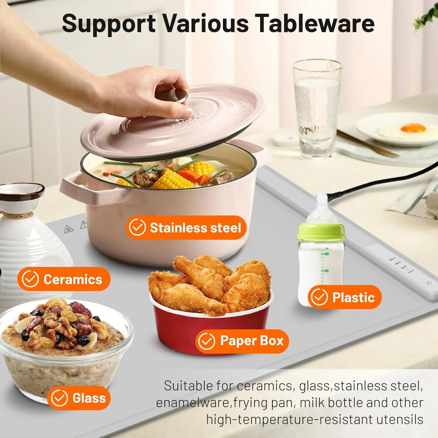 Silicone Foldable Food Warming Pad