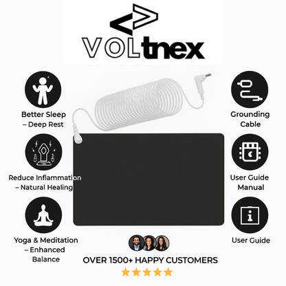 Grounding Mat – Earthing Pad for Better Sleep (16"x27")