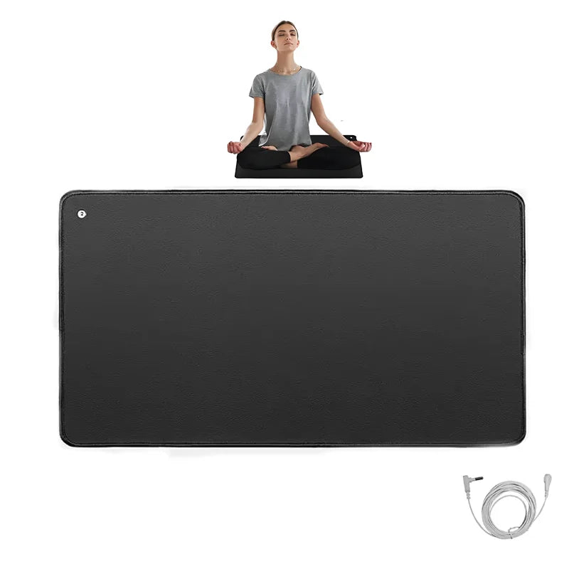 60X90CM Grounding Mat Yoga with Cord Earthing Conductive Energy Pad for EMF Protection & Grounding Solutions for Healthy Living