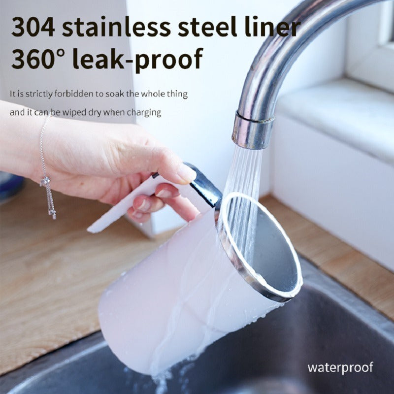 Self-Stirring Coffee Mug with LED Temperature Display