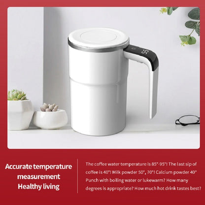 Self-Stirring Coffee Mug with LED Temperature Display